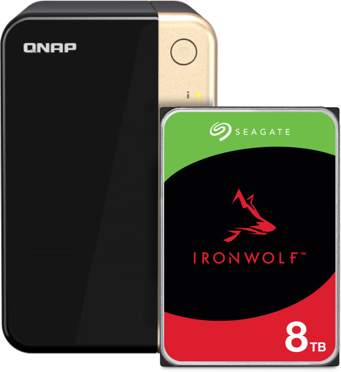 QNAP TS-264-8G Seagate IronWolf 8TB Main Image