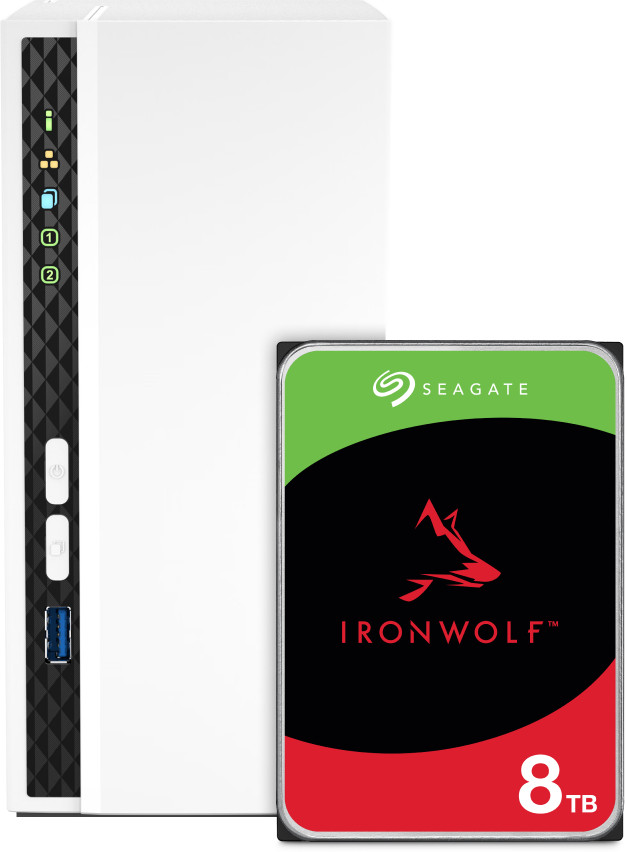 QNAP TS-133, Seagate Ironwolf 8TB Main Image
