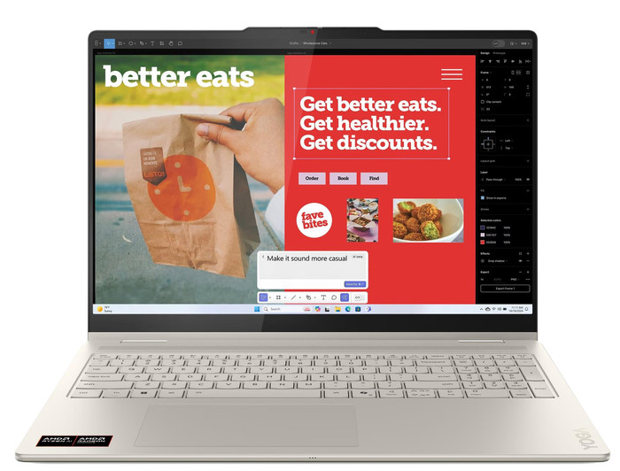 Lenovo Yoga 7 2-in-1 OLED Copilot+ PC 16AKP10 83JU001AMH voorkant