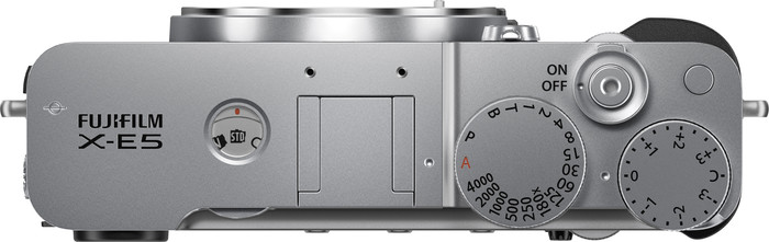 Fujifilm X-E5 Body Zilver bovenkant