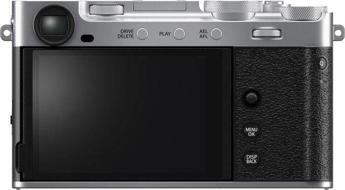 Fujifilm X-E5 Body Zilver achterkant