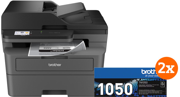 Brother DCP-L2660DW + 2 Extra Black Toner Cartridges Main Image