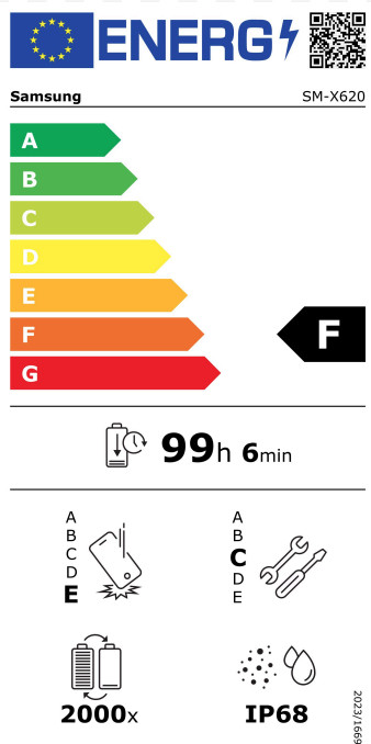 Samsung Galaxy Tab S10 FE Plus 13.1 inches 128GB WiFi Gray + BlueBuilt Book Case Black energy label