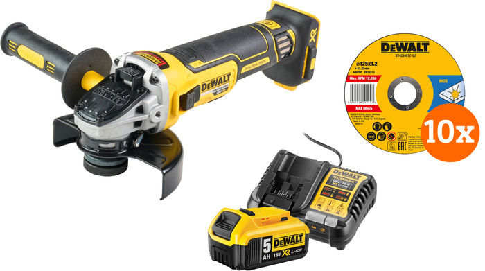 DeWalt DCG405NT-XJ 5,0 Ah Accu Compleet Pakket Main Image