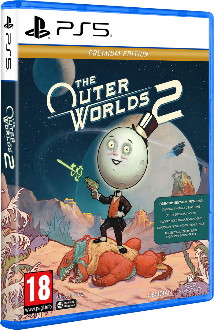 The Outer Worlds 2 Premium Edition PS5 verpakking