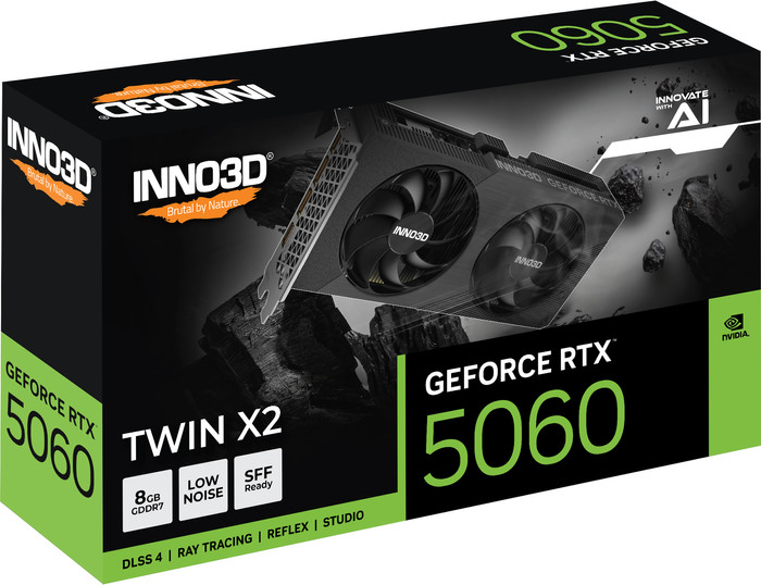 INNO3D GeForce RTX 5060 TWIN X2 8GB verpakking