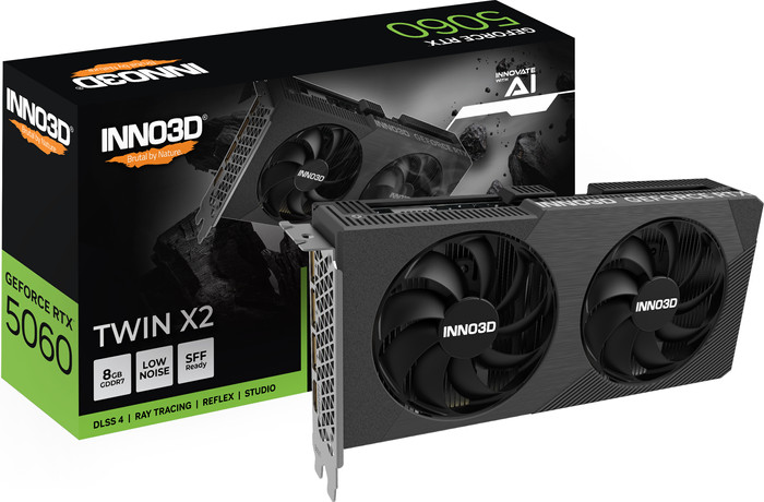 INNO3D GeForce RTX 5060 TWIN X2 8GB voorkant