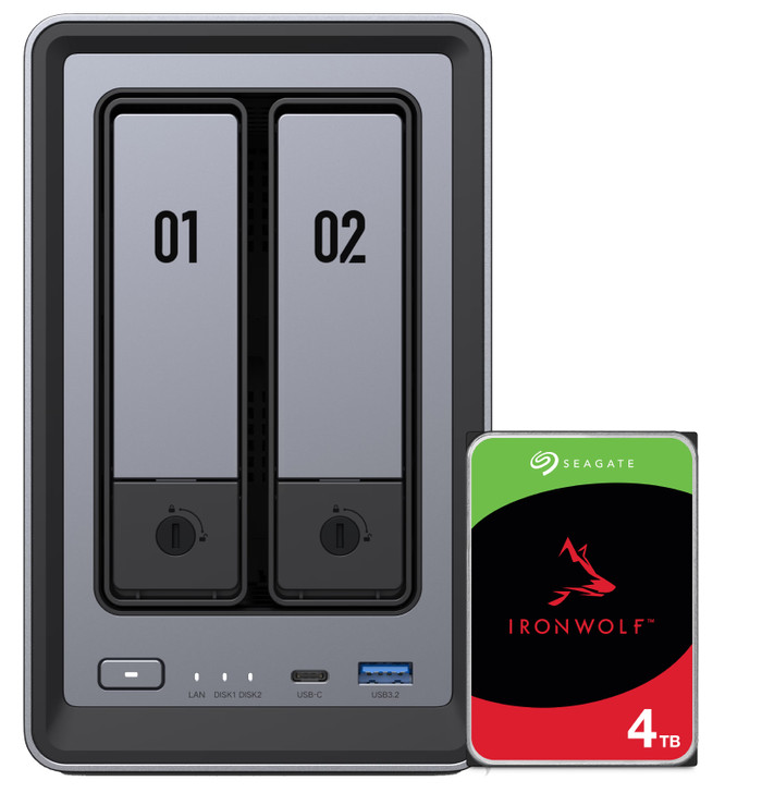 UGREEN NASync DXP2800 + Seagate Ironwolf 4TB Main Image