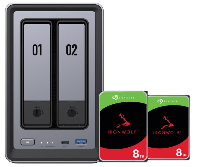 UGREEN NASync DXP2800 + Seagate Ironwolf 8TB Duo Pack Main Image
