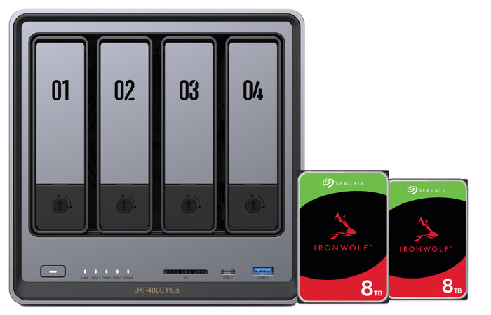 UGREEN NASync DXP4800 Plus + Seagate Ironwolf 8TB Duo Pack Main Image