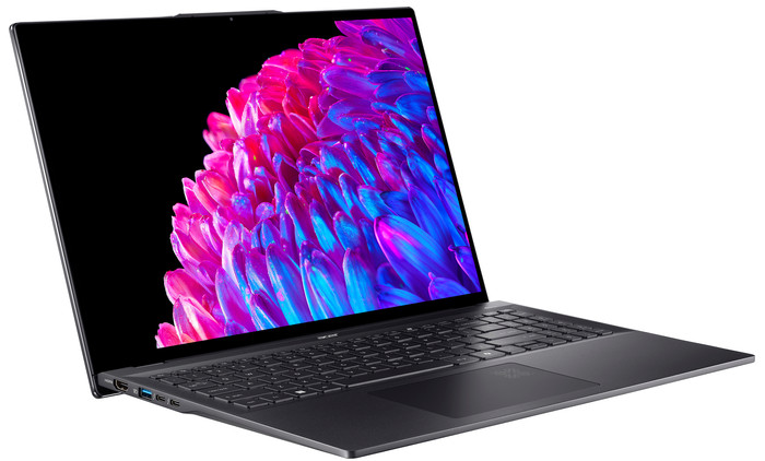 Acer Swift 16 AI SF16-51T-76WY linkerkant