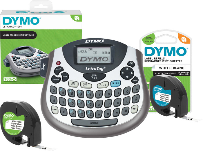 DYMO LetraTag LT-100T Label Printer QWERTY + 1 Extra Label Main Image