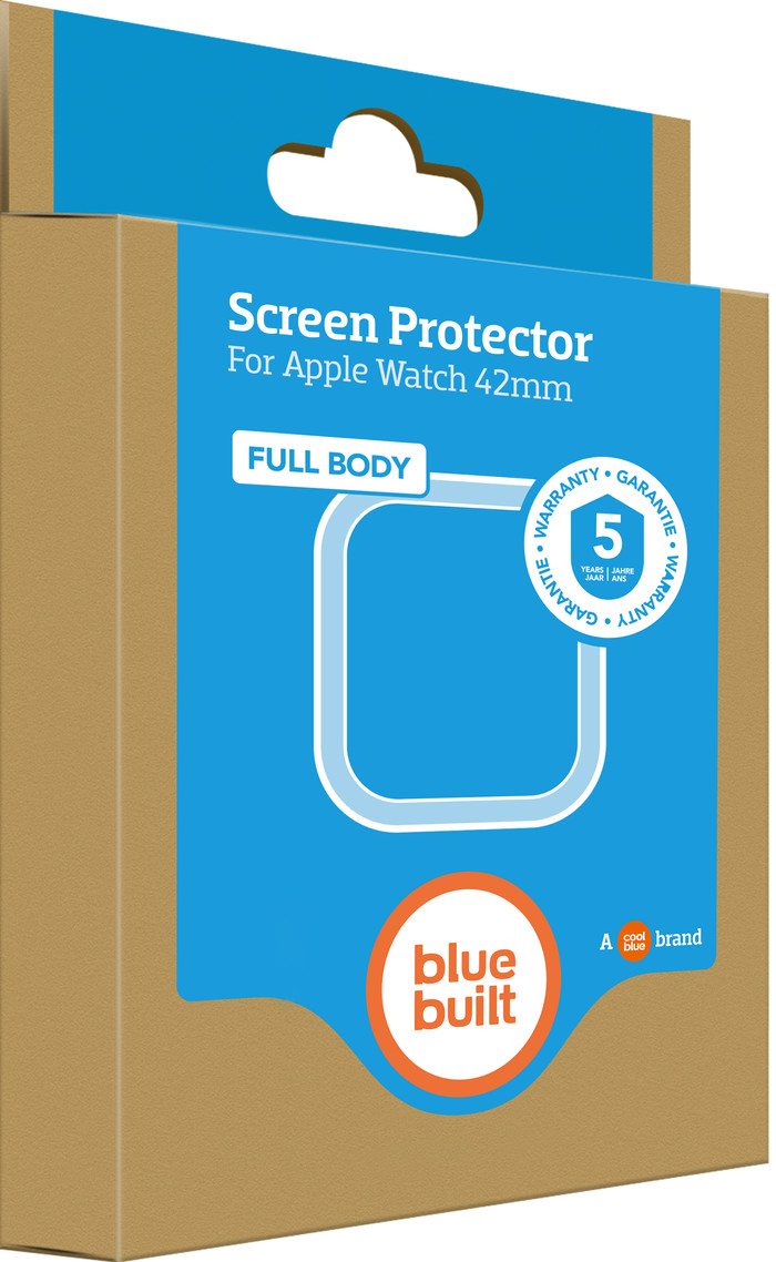 BlueBuilt Full Body Apple Watch SE 42mm Screen Protector packaging