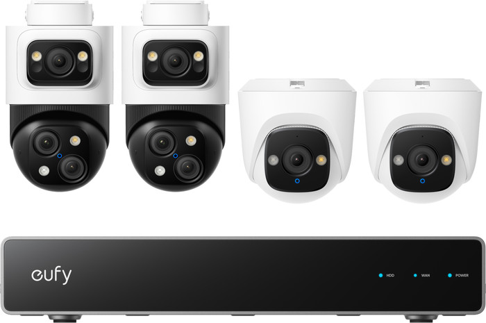 eufy PoE Sicherheitssystem + NVR + S4 Doppelpack + E41 Doppelpack Main Image