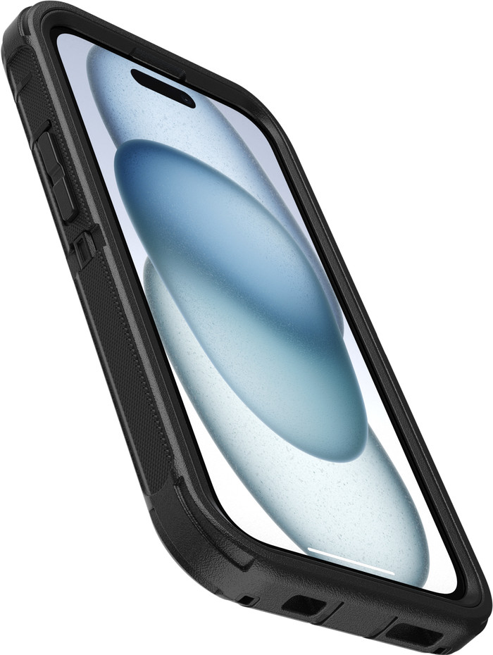 Otterbox Defender Apple iPhone 13, 14 en 15 Back Cover met Magneet Zwart onderkant