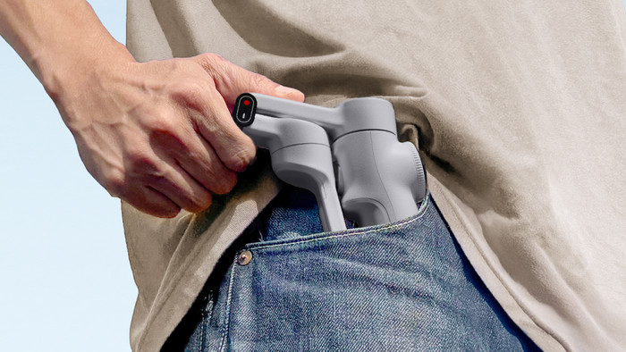 Insta360 Flow 2 Grijs product in gebruik