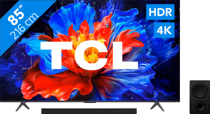 TCL 85" QLED P81K 4K (2025) + TCL Q65H Main Image