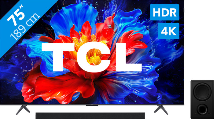 TCL 75" QLED P81K 4K (2025) + TCL Q65H Main Image