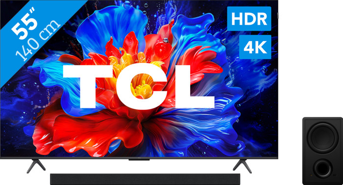 TCL 55" QLED P81K 4K (2025) + TCL Q65H Main Image