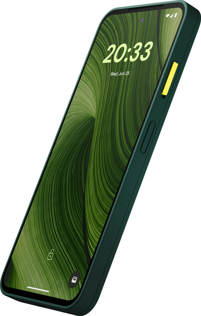 Fairphone 6 256GB Groen 5G + Fairphone 6 Protective Back Cover Groen voorkant