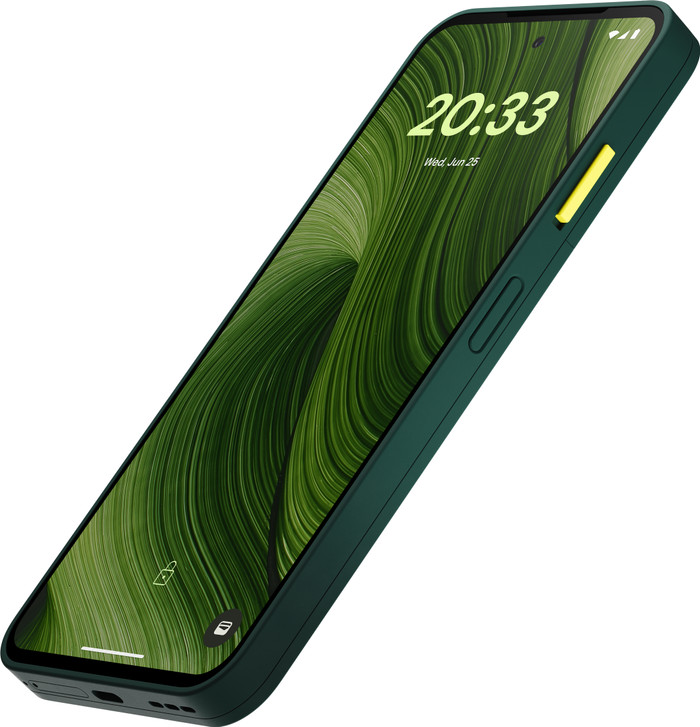 Fairphone 6 256GB Groen 5G + Fairphone 6 Protective Back Cover Groen voorkant