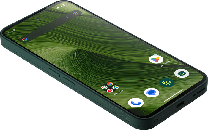 Fairphone 6 256GB Groen 5G + Fairphone 6 Protective Back Cover Groen voorkant