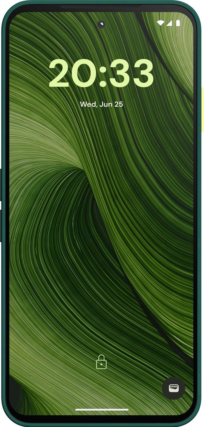 Fairphone 6 256GB Groen 5G + Fairphone 6 Protective Back Cover Groen voorkant