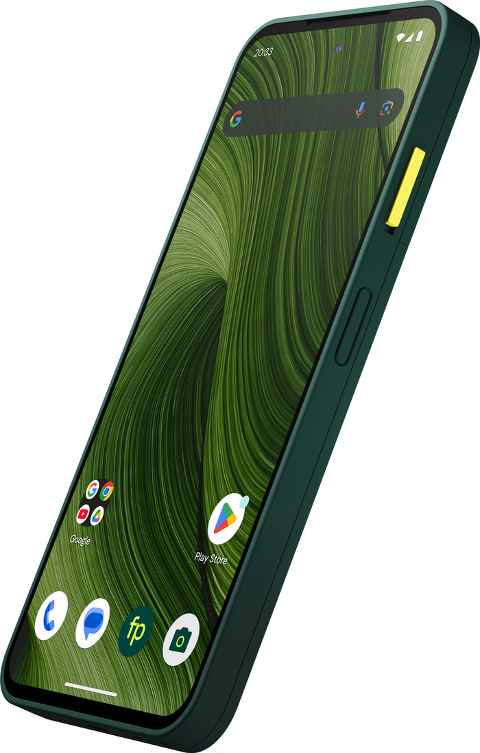 Fairphone 6 256GB Groen 5G + Fairphone 6 Protective Back Cover Groen voorkant