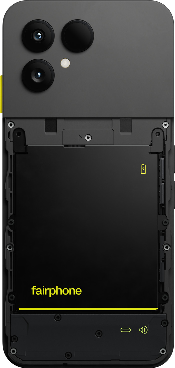 Fairphone 6 256GB Black 5G back