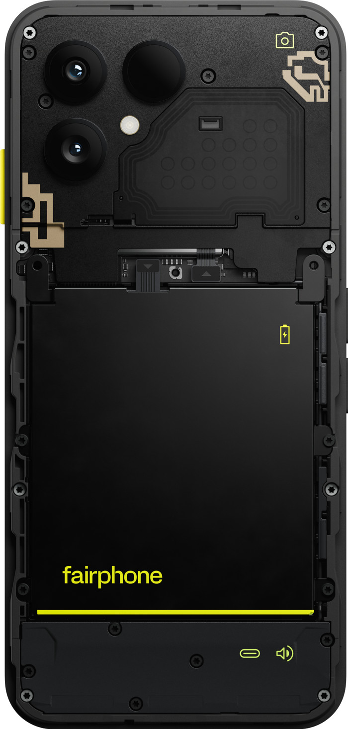 Fairphone 6 256GB Black 5G back