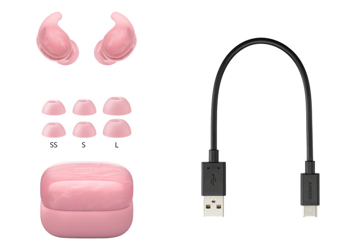 Sony LinkBuds Fit Pink detail