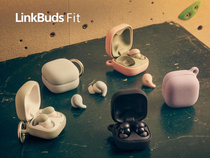 Sony LinkBuds Fit Pink product in use