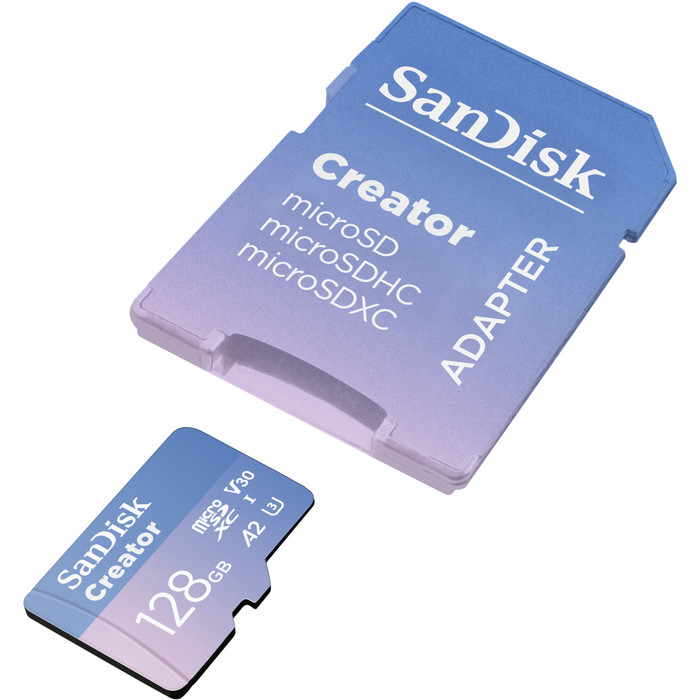 SANDISK MicroSDXC Creator 128GB 90MB/s samengesteld product