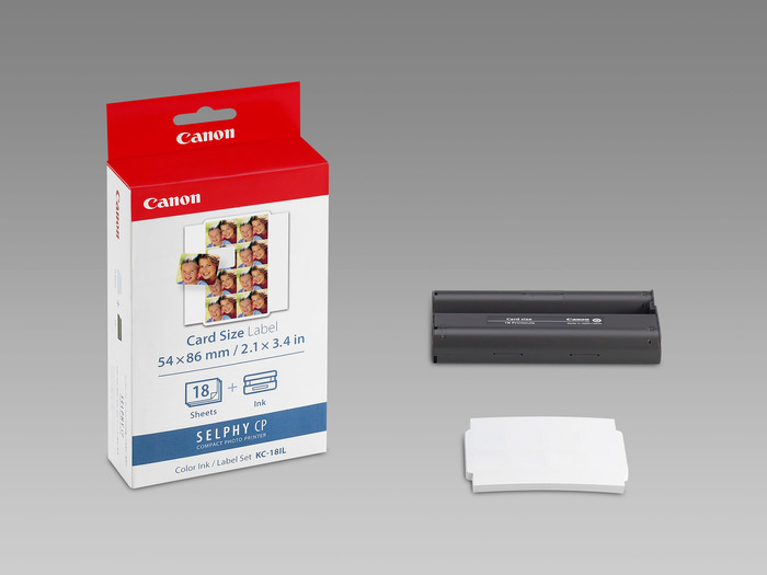 Canon KC-18IL Selphy CP Serie inkt en papier voorkant