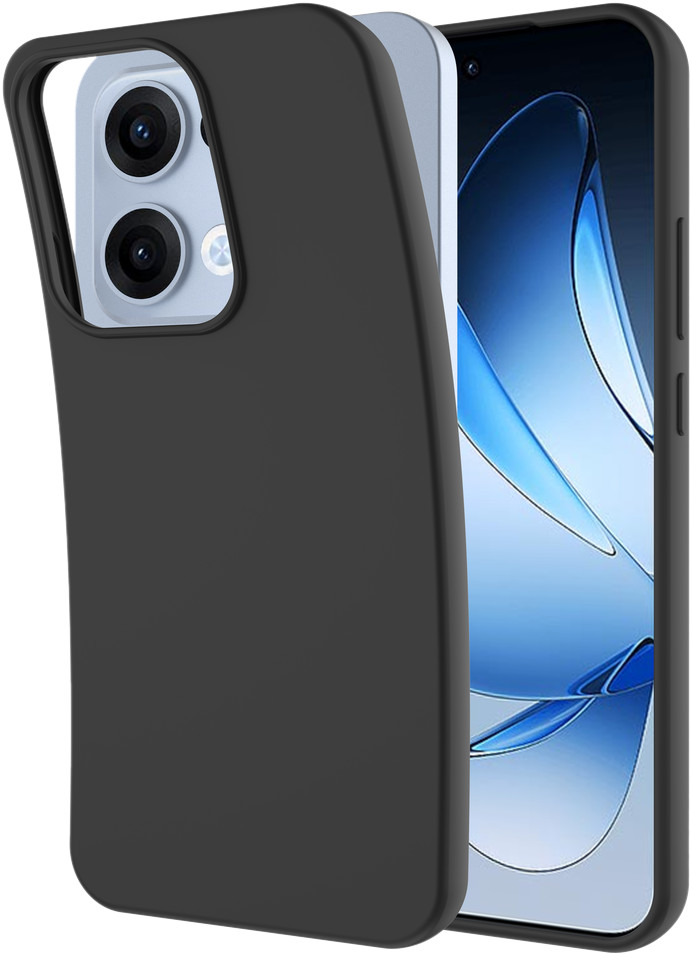 Just in Case Soft Design OPPO Reno 13 Back Cover Black front