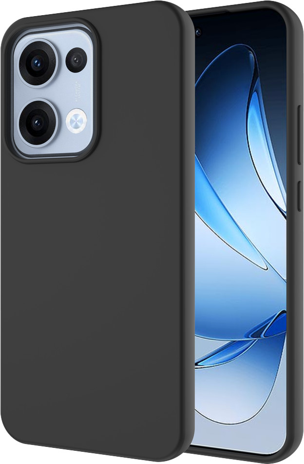 Just in Case Soft Design OPPO Reno 13 Back Cover Black front