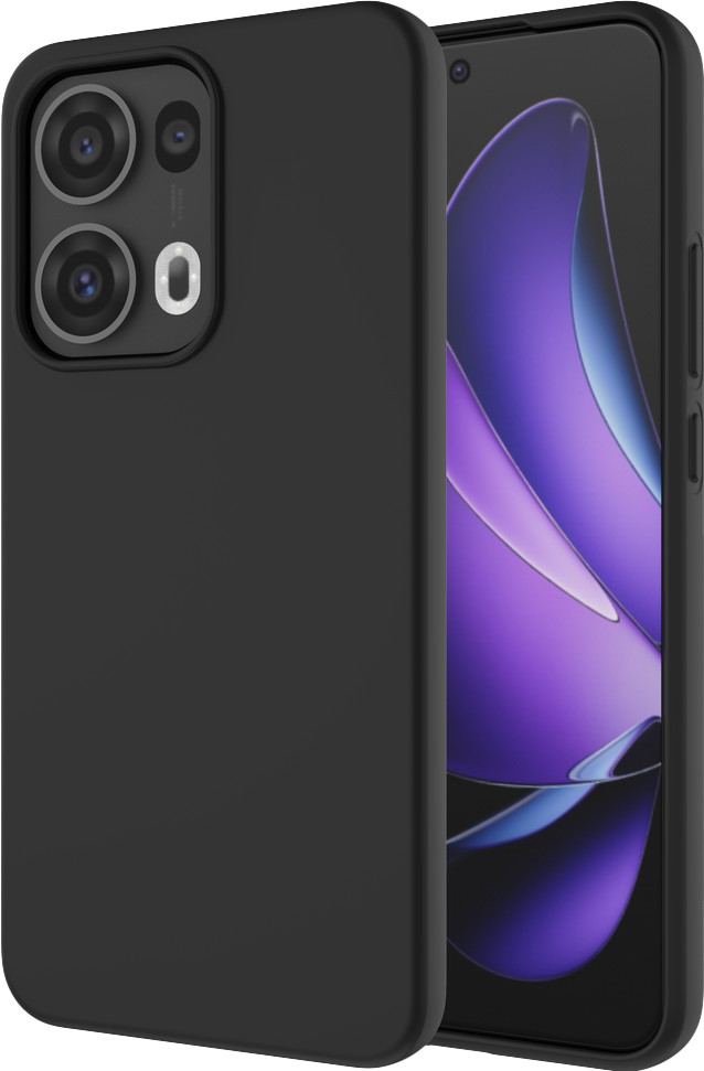 Just in Case Soft Design OPPO Reno 13 Pro Back Cover Black front