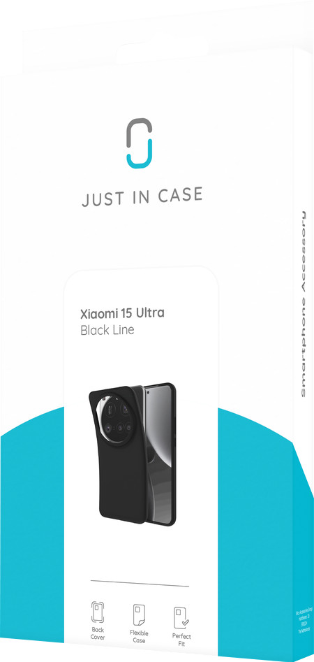 Just in Case Soft Design Xiaomi 15 Pro Back Cover Noir emballage