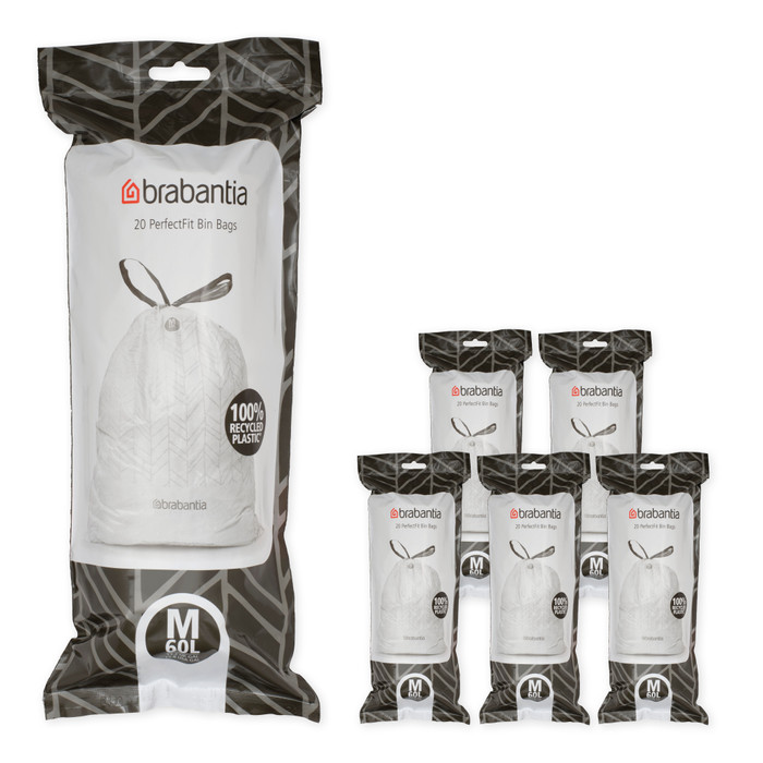 Brabantia Trash Bags Code M - 60L (120 units) Main Image