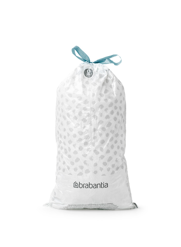 Brabantia Bo Touch Bin 2 x 30 Liter Rvs Fingerprint Proof + Vuilniszakken (120 stuks) voorkant