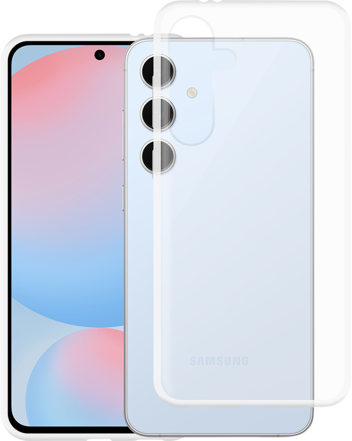Just in Case Soft Design Samsung Galaxy S24 FE Back Cover Transparant rechterkant