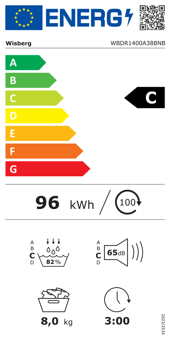 Wisberg WBDR1400A38BNB energy label