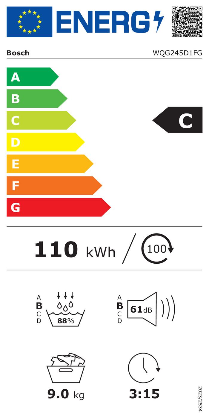 Bosch WQG245D1FG energy label