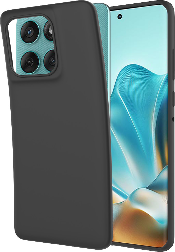 Just in Case Soft Design Motorola Edge 60 Fusion Back Cover Black combined product