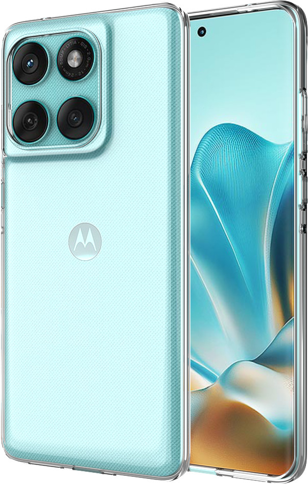 Just in Case Soft Design Motorola Edge 60 Fusion Back Cover Transparent combined product