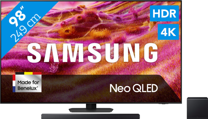 Samsung 98" Neo QLED QN90F 4K (2025) + Samsung HW-QS700F (2025) Main Image