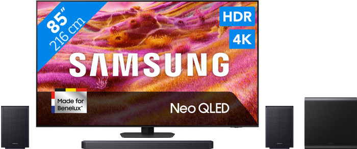 Samsung 85 inches Neo QLED QN90F 4K (2025) + Samsung HW-Q930F (2025) Main Image