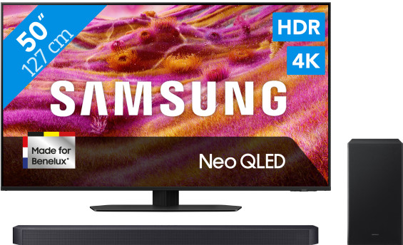 Samsung 50" Neo QLED QN90F 4K (2025) + Samsung HW-B750F (2025) Main Image