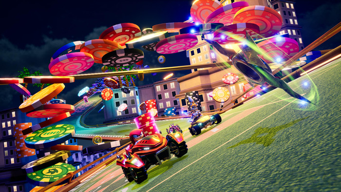 Sonic Racing CrossWorlds Nintendo Switch product in gebruik