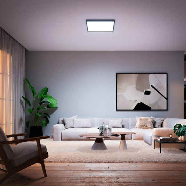 Philips Hue Aurelle White Ambiance Square Large Black product in use